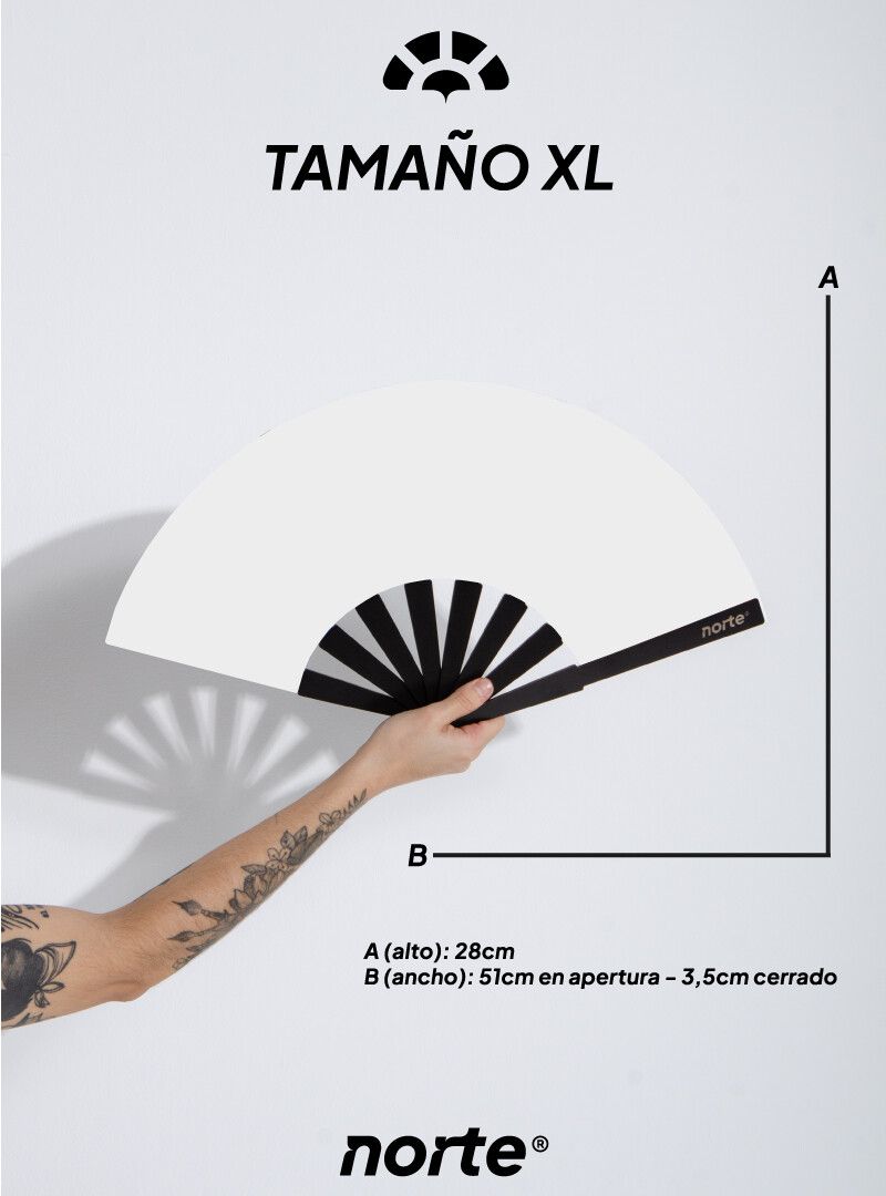 Abanico Uroboros Neón XL