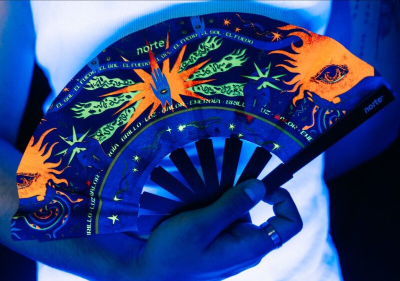 Abanico Mexican Sunset Neón Standard