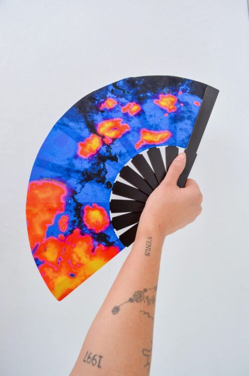 Abanico Nebulosa UV Orange XL