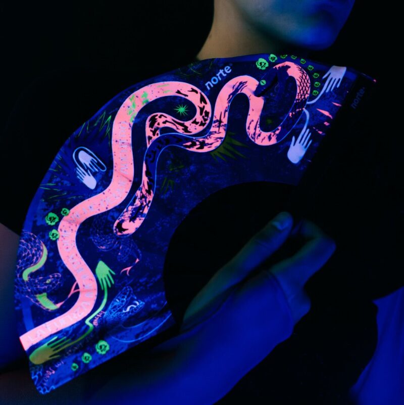 Abanico Cosmic Serpent Pink Standard